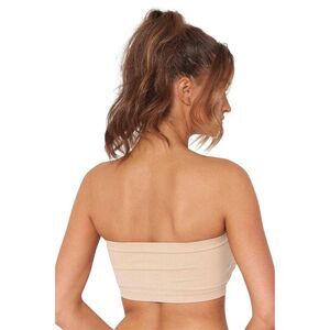 Be You Womens/Ladies Strapless Sports Bra (Pack of 2) / White/Nude